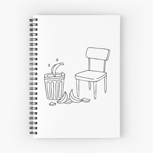 Item preview, A trash bin next to a chair with banana peels spilled around it   designed and sold by rasagamastore.
