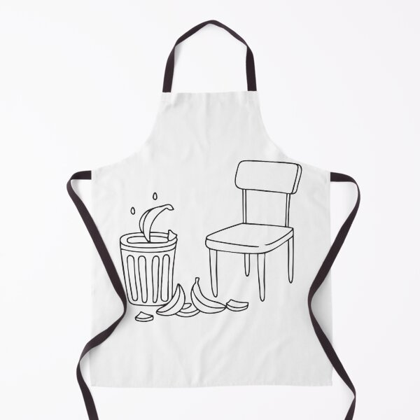 Item preview, A trash bin next to a chair with banana peels spilled around it   designed and sold by rasagamastore.
