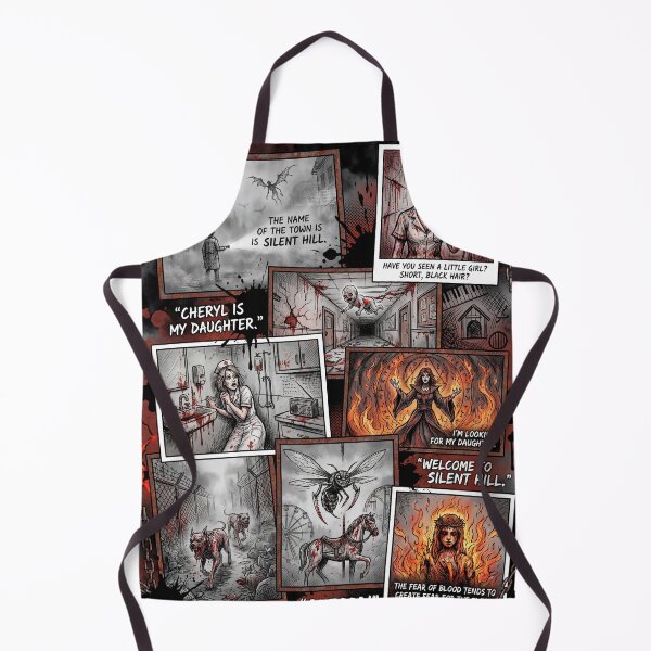 Item preview, Silent Hill Harry's Journey Foggy Town Alessa Cult Lakeside Amusement Park Cybil Kaufman Otherworld Church Monster Collage Fan Art Poster T-Shirt Sticker Print Gift designed and sold by Senpaiwaves.