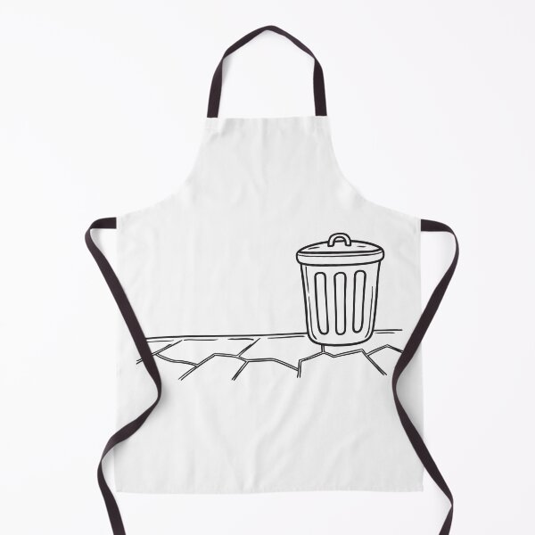 Item preview, A trash bin beside a cracked sidewalk, lying on its side   designed and sold by rasagamastore.