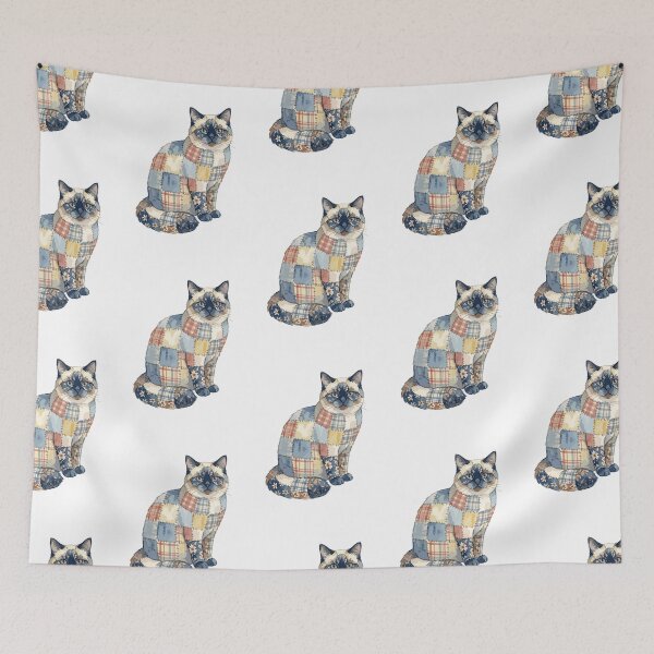 Item preview, Cute Himalayan Cat Patchwork designed and sold by bapupa.