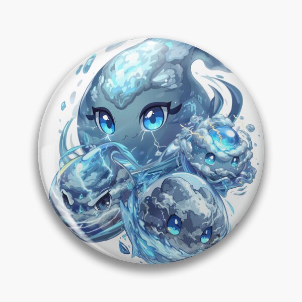 Item preview, Tiny Tempests of Monzora – Cute Elemental Storm Slime Creatures designed and sold by Monzora.