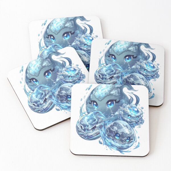 Item preview, Tiny Tempests of Monzora – Cute Elemental Storm Slime Creatures designed and sold by Monzora.