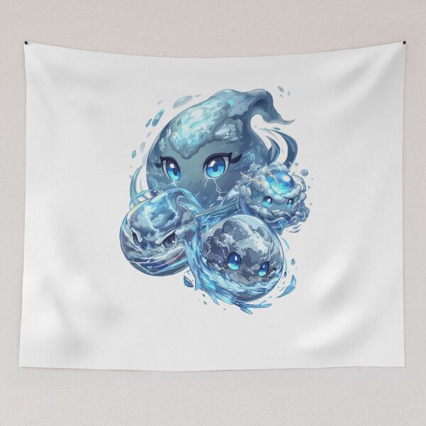 Item preview, Tiny Tempests of Monzora – Cute Elemental Storm Slime Creatures designed and sold by Monzora.