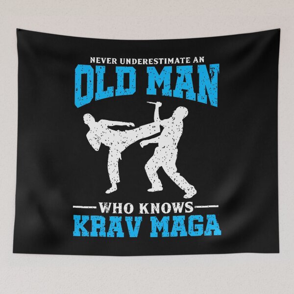 Item preview, Never Underestimate An Old Man Krav Maga designed and sold by donadonvgran.