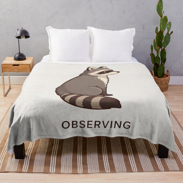 Item preview, Observing Raccoon Illustration designed and sold by Ombrya.