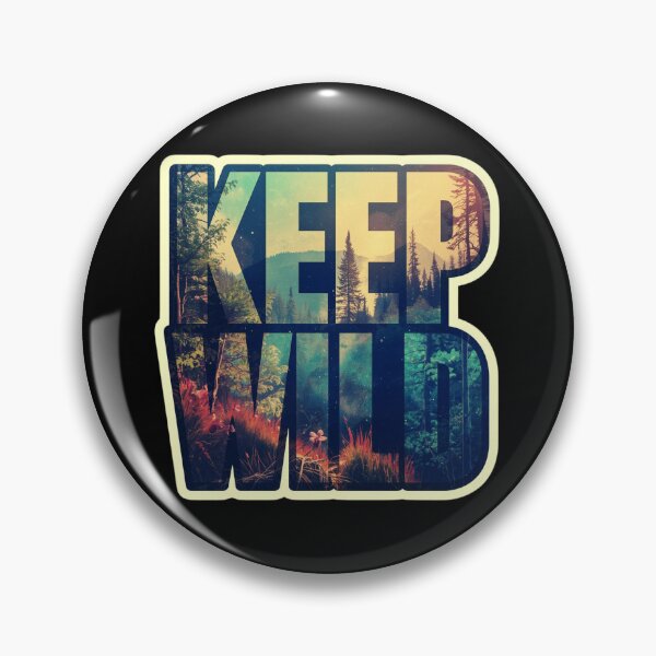 Item preview, Keep Wild - Double Exposure Forest Typography Art designed and sold by RDproject.