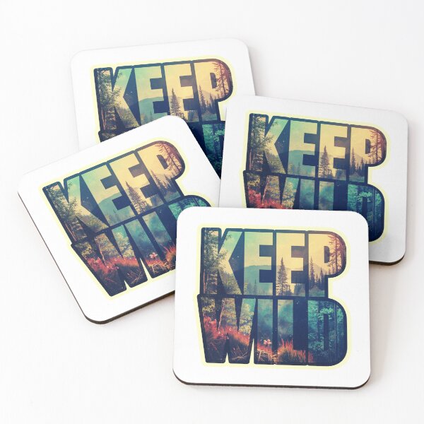 Item preview, Keep Wild - Double Exposure Forest Typography Art designed and sold by RDproject.