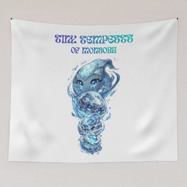 Item preview, Tiny Tempests of Monzora – Cute Elemental Storm Slime Creatures designed and sold by Monzora.