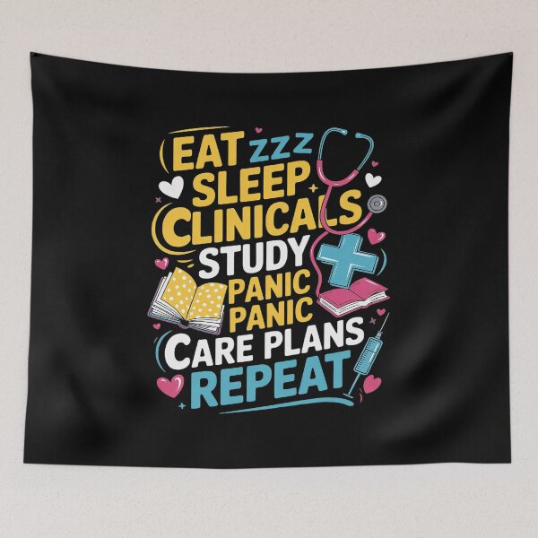 Item preview, Clinicals Nurse Funny RN Nursing School Women CNA LPN Nurses  designed and sold by InspiredFoul.