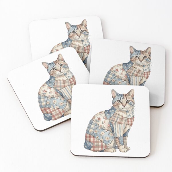 Item preview, Cute Manx Cat Patchwork designed and sold by bapupa.
