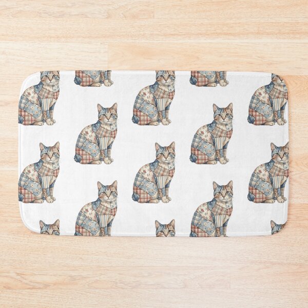 Item preview, Cute Manx Cat Patchwork designed and sold by bapupa.