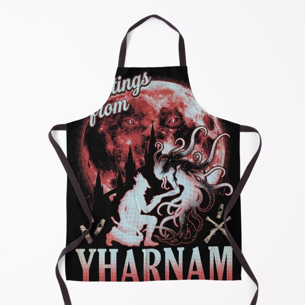 Item preview, Greetings From Yharnam Blood Moon Nightmare Gothic City Hunter's Dream Cathedral Ward Old Yharnam Vicar Amelia Cleric Beast Fan Art Collage Poster T-Shirt Sticker Print Gift designed and sold by Senpaiwaves.