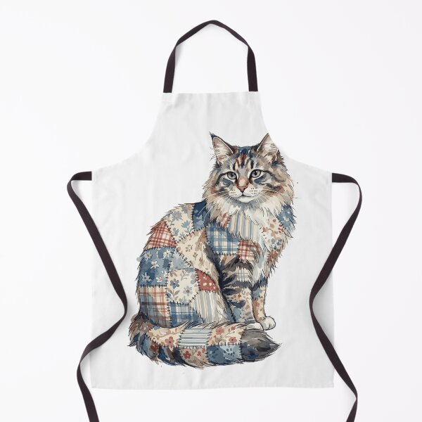 Item preview, Cute Norwegian Forest Cat Patchwork designed and sold by bapupa.