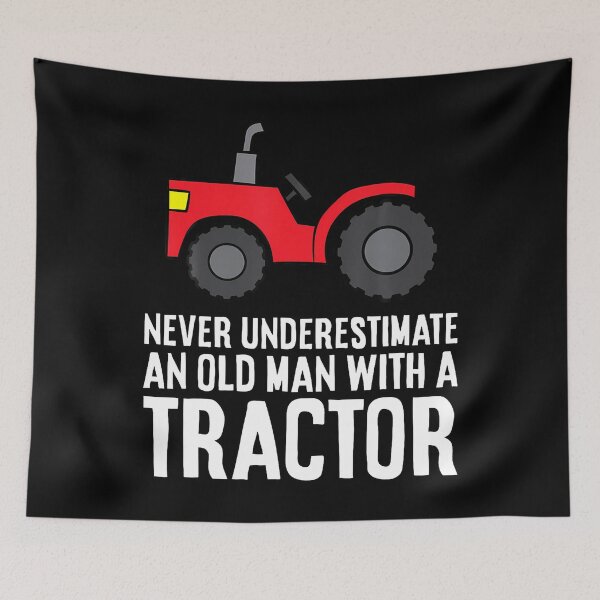 Item preview, Never Underestimate An Old Man With A Tractor designed and sold by charitashmoqs.