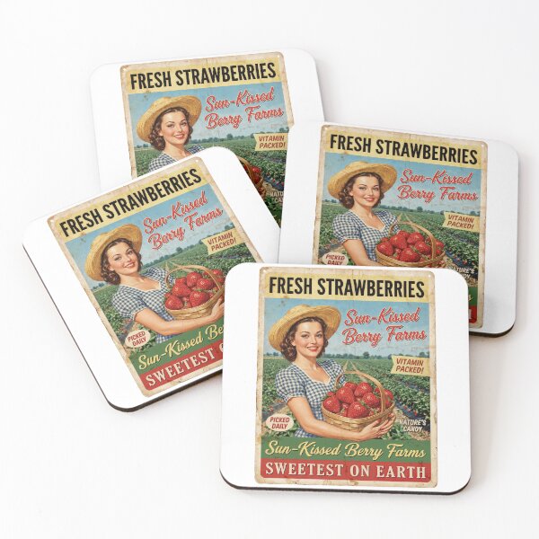 Item preview, Sun-Kissed Sweetness: Vintage Strawberry Harvest Delight designed and sold by ForeverPrintsOK.