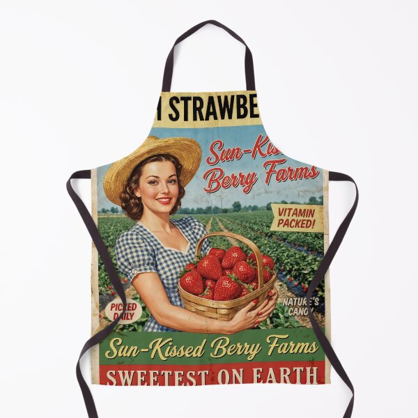 Item preview, Sun-Kissed Sweetness: Vintage Strawberry Harvest Delight designed and sold by ForeverPrintsOK.