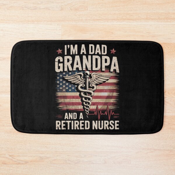 Item preview, Dad, Grandpa, and Retired Nurse Proud USA Flag Fathers day  designed and sold by InspiredFoul.