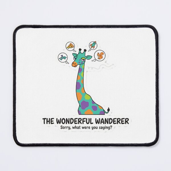 Item preview, The Wonderful Wanderer Distracted Giraffe designed and sold by ndmedia.