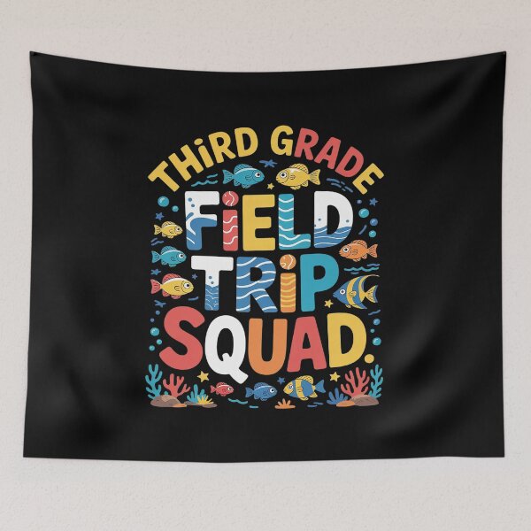 Item preview, Field Trip Squad Fish Aquarium 3rd Grade Teacher Student  designed and sold by InspiredFoul.
