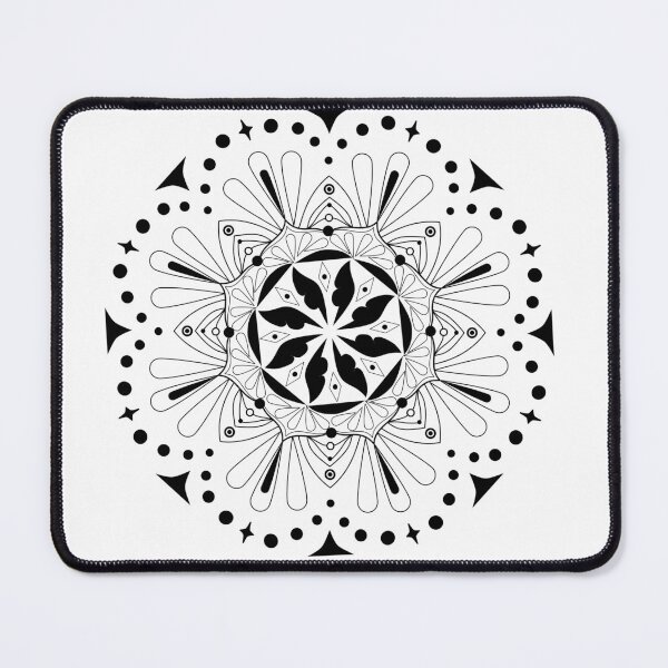 Item preview, Elegant Black and White Mandala Art designed and sold by SulariTDsign.