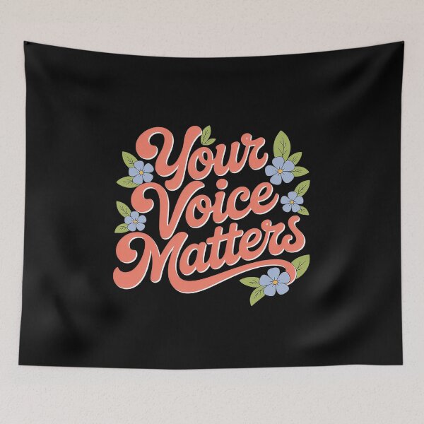Item preview, Floral Your Voice Matters  designed and sold by InspiredFoul.