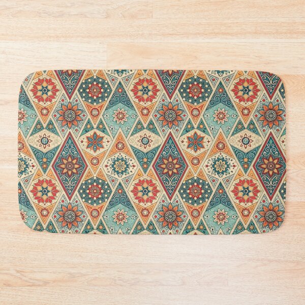 Item preview, Vintage Geometric Floral Pattern – Mughal Moroccan Ornament Art designed and sold by PetalsnPaperCo.