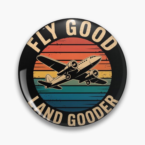 Item preview, Fly Good Land Gooder Airline Pilot Private Pilot Student  designed and sold by InspiredFoul.