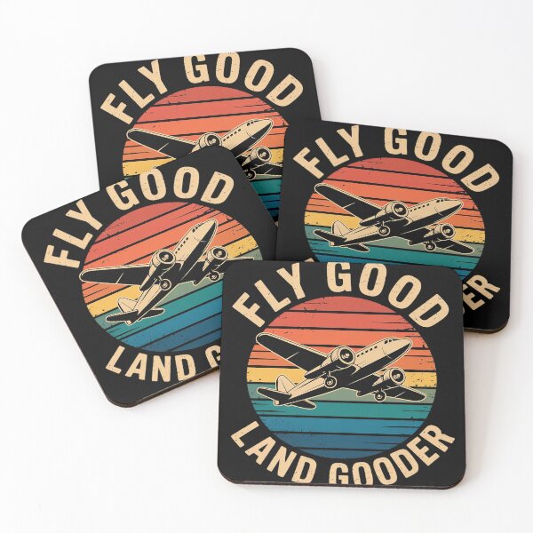 Item preview, Fly Good Land Gooder Airline Pilot Private Pilot Student  designed and sold by InspiredFoul.