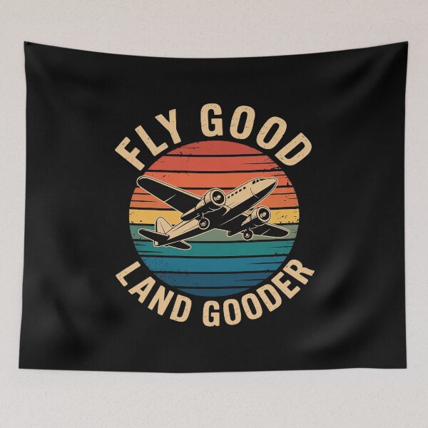 Item preview, Fly Good Land Gooder Airline Pilot Private Pilot Student  designed and sold by InspiredFoul.