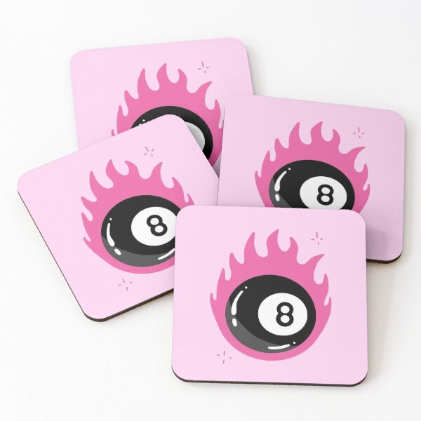 Item preview, 8 Ball Pink Flames designed and sold by Oniyasha.