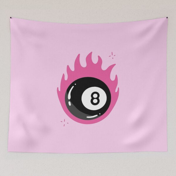 Item preview, 8 Ball Pink Flames designed and sold by Oniyasha.