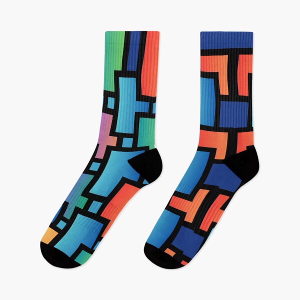 Item preview, Abstract Geometric Gradient Pattern – Modern Color Blocks designed and sold by LMDIGITAL6.