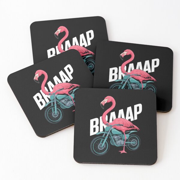 Item preview, Flamingo Riding Dirt Bike Funny Motocross designed and sold by gourpmerzihd.
