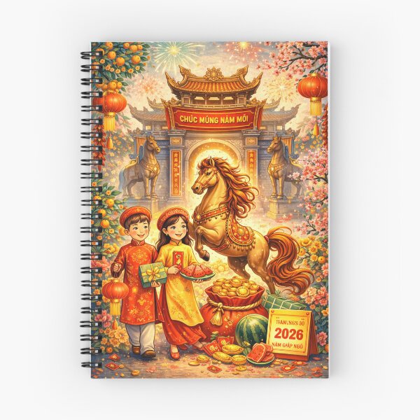 Item preview, Chúc Mừng Năm Mới 2026 – Vietnamese Tết Horse Celebration designed and sold by PunchDrop.