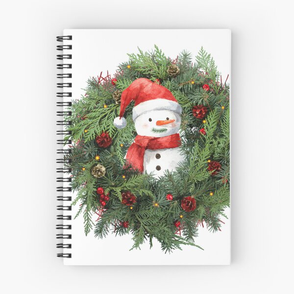 Item preview, Snowman inside a Christmas wreath designed and sold by thefrenchyviet.
