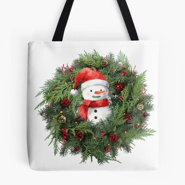 Item preview, Snowman inside a Christmas wreath designed and sold by thefrenchyviet.