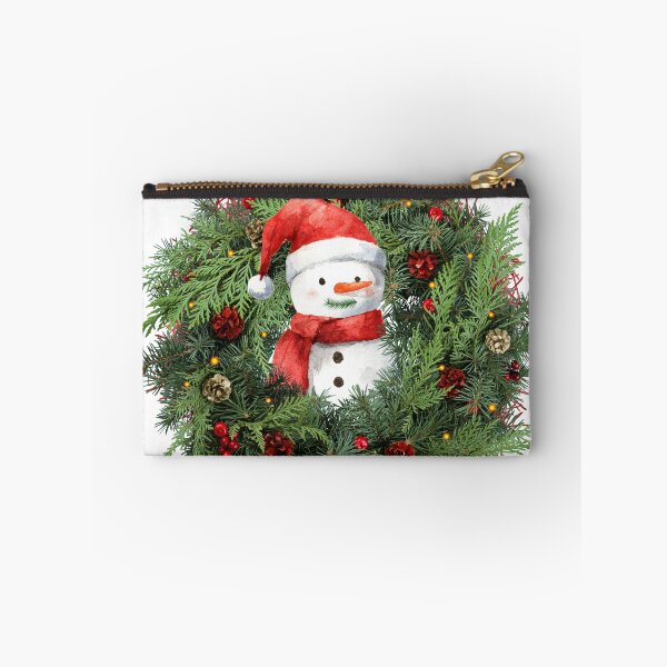 Item preview, Snowman inside a Christmas wreath designed and sold by thefrenchyviet.