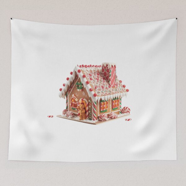 Item preview, Sweet Candy Land Gingerbread House designed and sold by sa-prints.