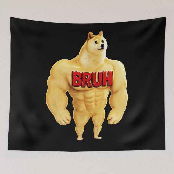 Item preview, Swole Doge - Bruh He is Huge! designed and sold by The Art by Rossouw.