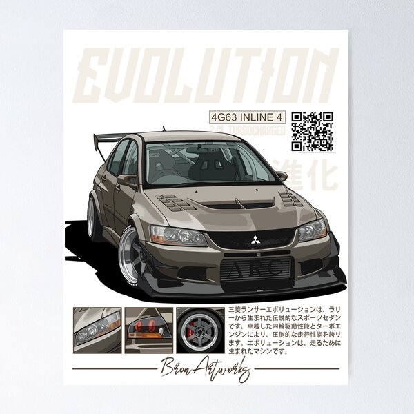 Item preview, Mitsubishi Evo 9 – Stanced Street Performance designed and sold by BronArtworks.