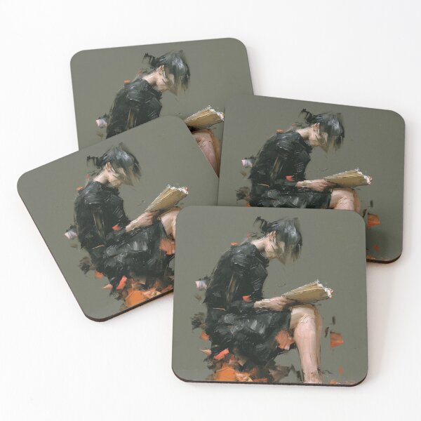 Item preview, Woman Reading Amidst Abstract Elements designed and sold by lautir.