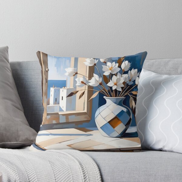 Item preview, The Blue Horizon Vase designed and sold by Undersea Ai Art.
