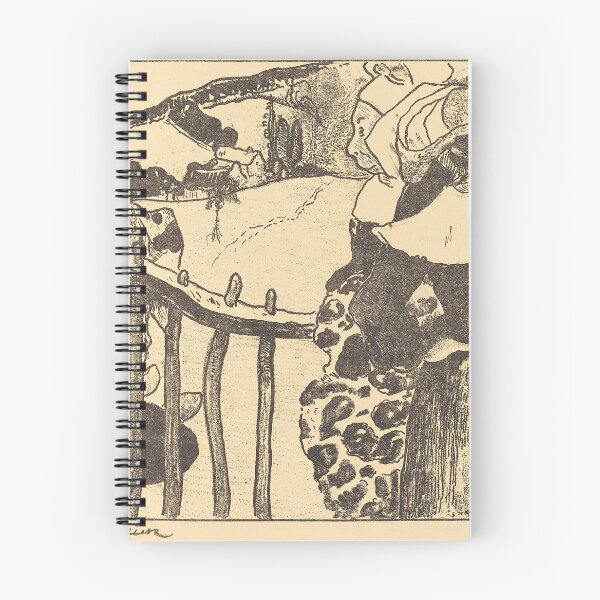 Item preview, Breton Women at a Fence – Paul Gauguin Post-Impressionist Painting of Rural Brittany Life (1886) designed and sold by Art Outlaws.