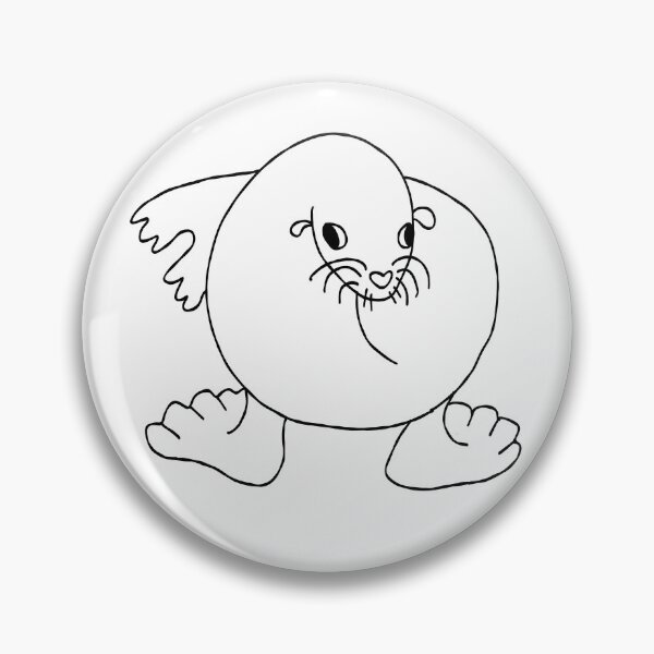 Item preview, Sea lion brainrot meme seal designed and sold by Leila & the stars.