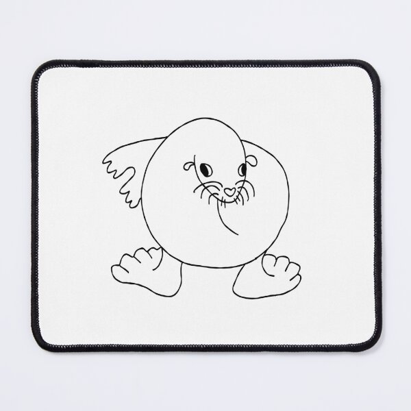 Item preview, Sea lion brainrot meme seal designed and sold by Leila & the stars.