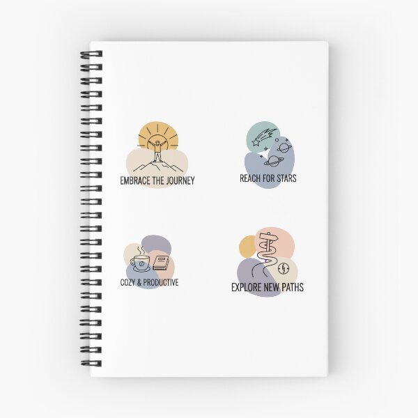 Item preview, Abraza el viaje | Paquete de pegatinas minimalistas de arte lineal motivacional designed and sold by DarYang.