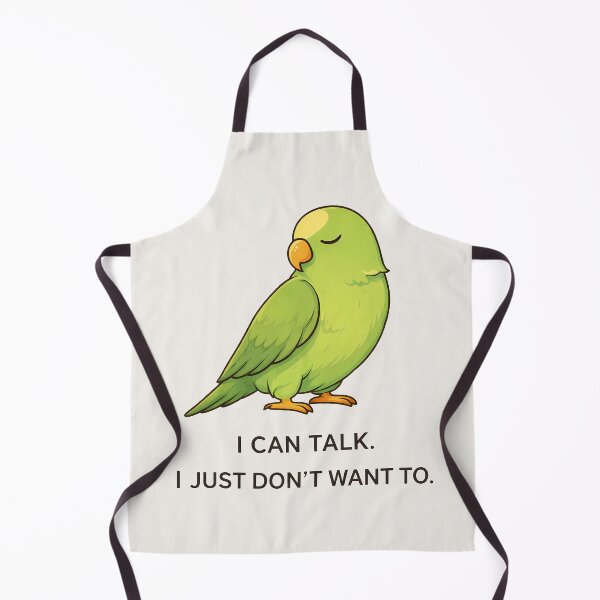Item preview, I Can Talk I Just Don’t Want To – Parrot Illustration designed and sold by Ombrya.