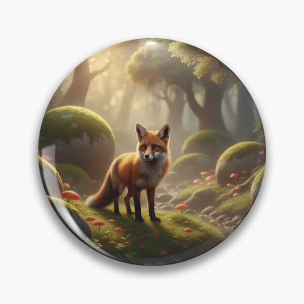 Artikelvorschau, Mystischer Fuchs im Zauberwald - Märchenhafte Natur-Illustration entworfen und verkauft von DarkNight9.