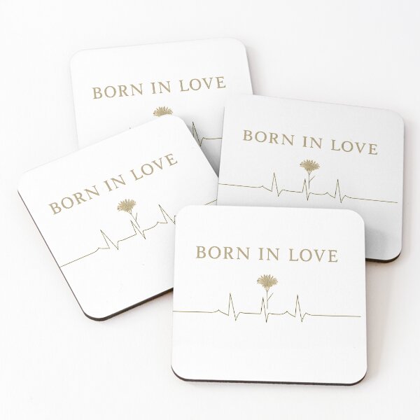 Item preview, Born in Love – Minimalist Heartbeat Flower Line Art designed and sold by ggstcraft.